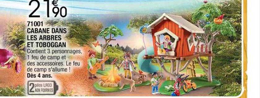 71001 cabane dans les arbres et toboggan