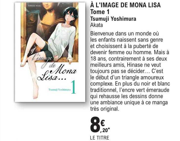 à l'image de mona lisa tome 1 - tsumuji yoshimura