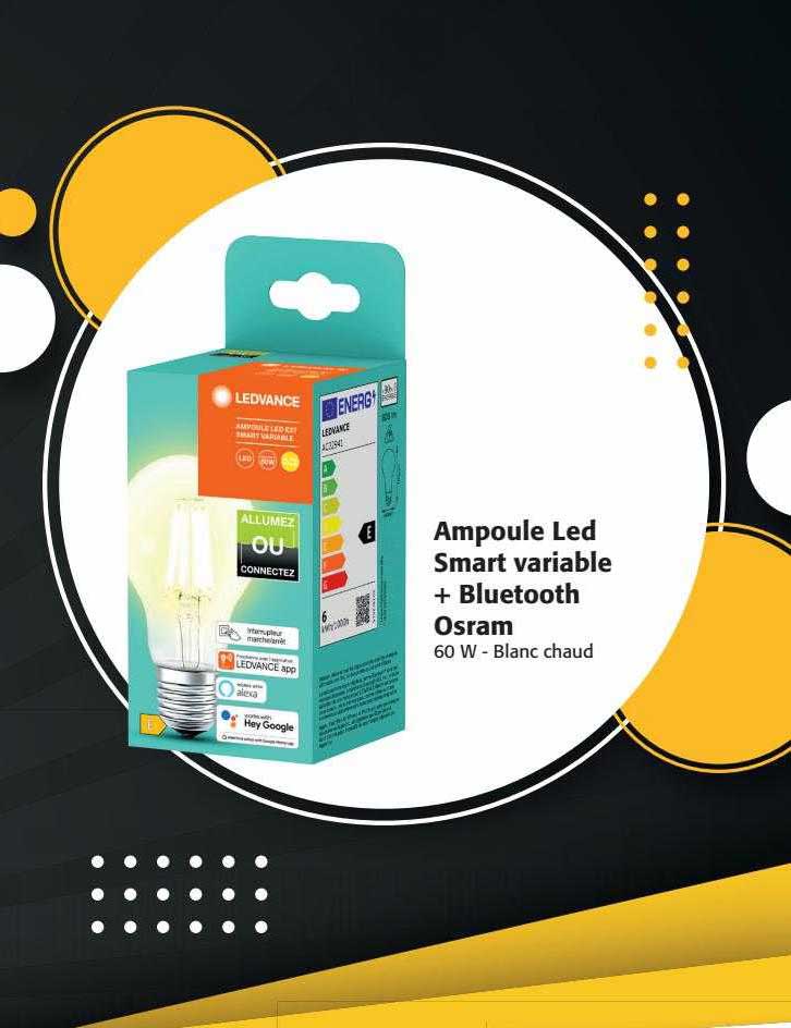 ampoule led smart variable + bluetooth osram