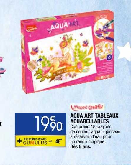 aqua art tableaux aquarellables