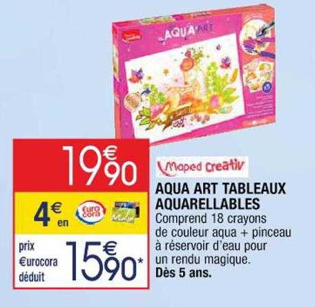 aqua art tableaux aquarellables maped creativ