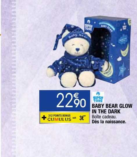 baby bear glow in the dark gipsy toys