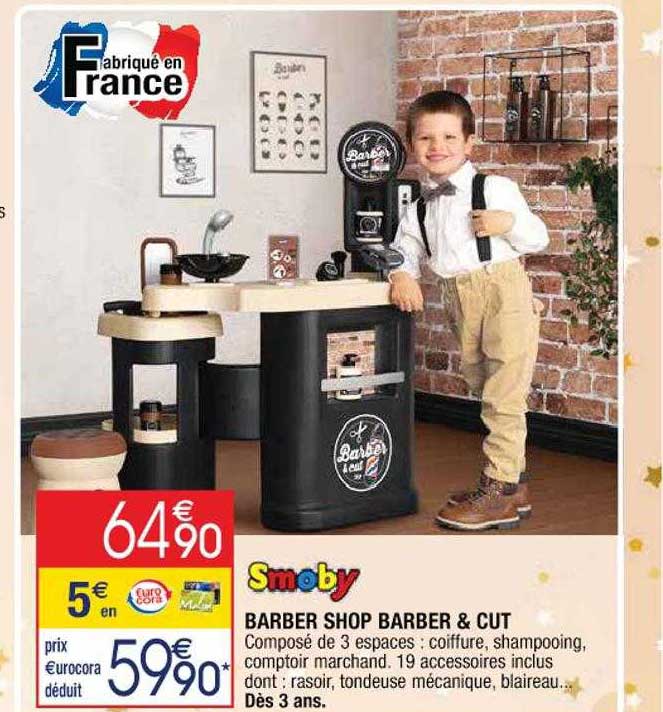 barber shop barber & cut smoby