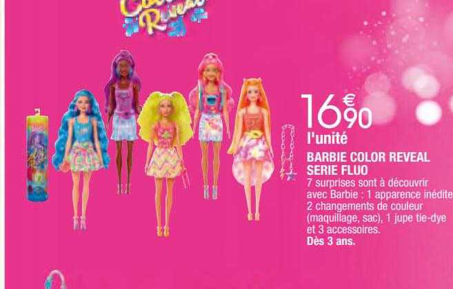 Barbie Color Reveal Série Fluo