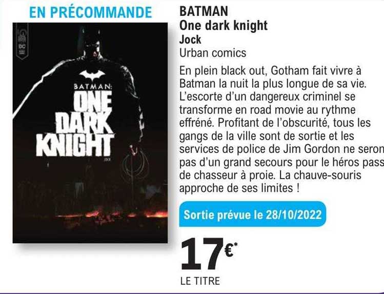 batman  one dark knight - jock