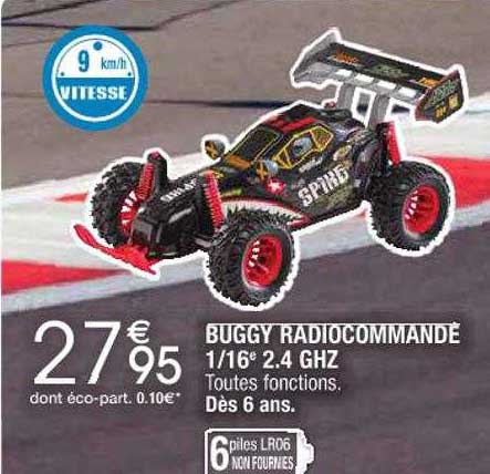 buggy radiocommandé 1-16e 2.4 ghz