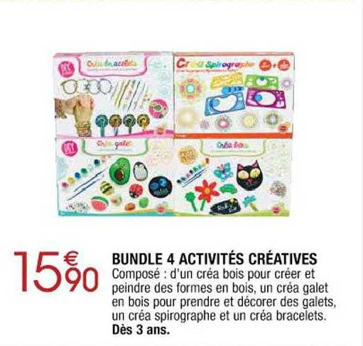 bundle 4 activités créatives