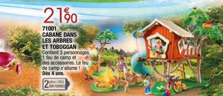 cabane dans les arbres et toboggan 71001