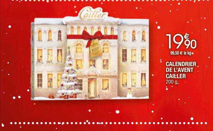 calendrier de l'avent cailler