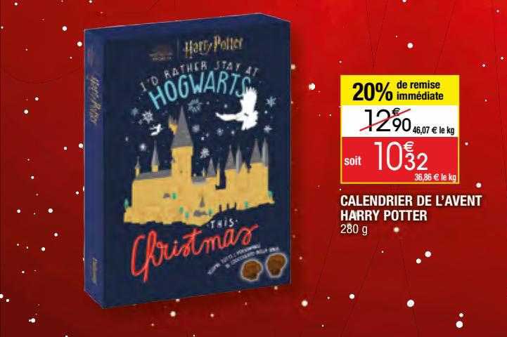 calendrier de l'avent harry potter