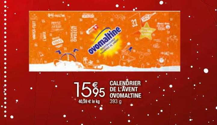 calendrier de l'avent ovomaltine