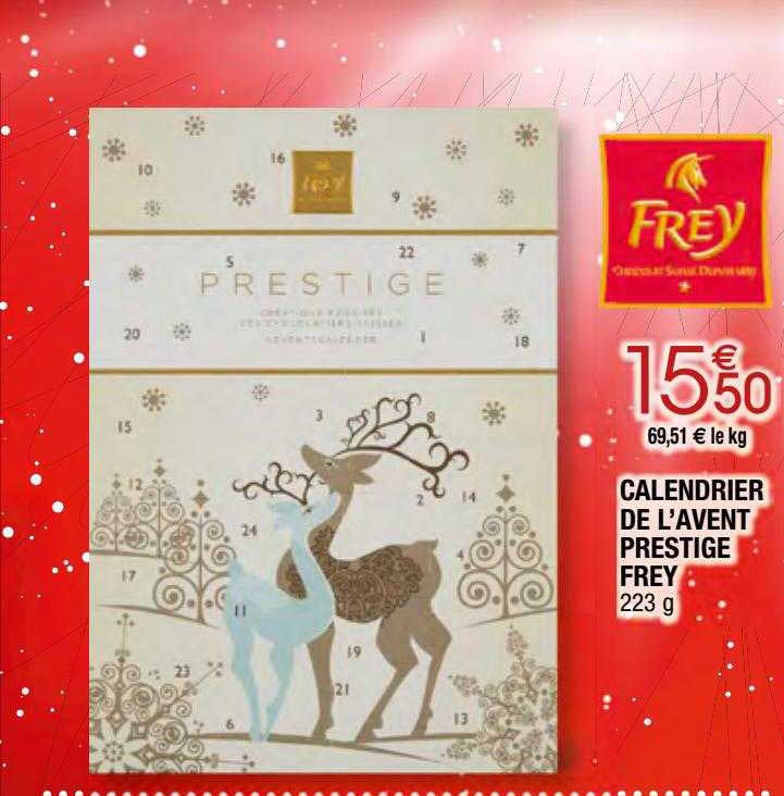 calendrier de l'avent prestige frey