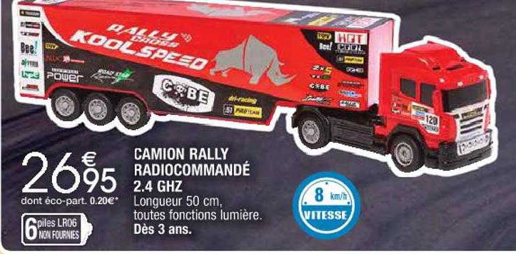 camion rally radiocommandé 2.4 ghz