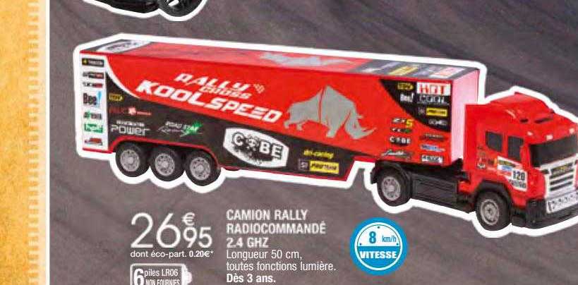 camion rally radiocommandé 2.4 ghz