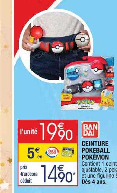 ceinture pokéball pokémon bandai