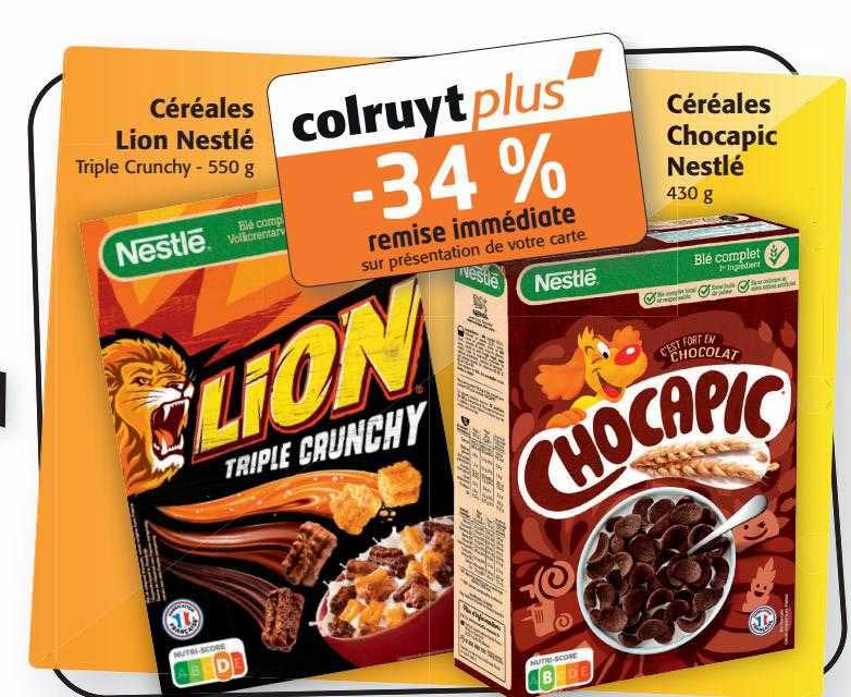 Céréales Lion Nestlé, Céréales Chocapic Nestlé