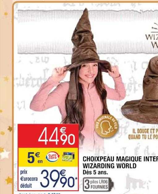 chapeau magique interactif wizarding world