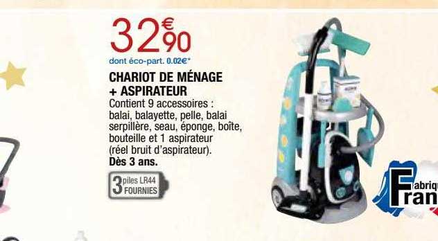 Chariot De Ménage + Aspirateur