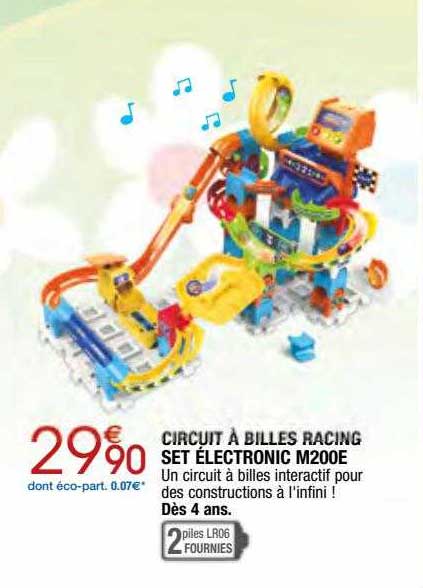 circuit à billes racing set électronic m200e