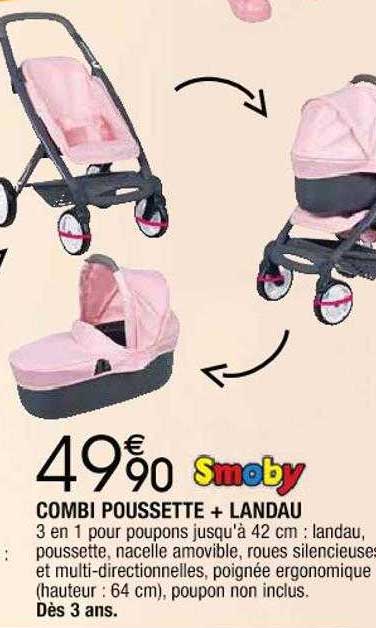 combi poussette + landau smoby