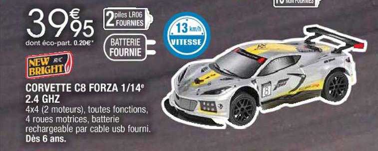 corvette c8 forza 1-14e 2.4 ghz