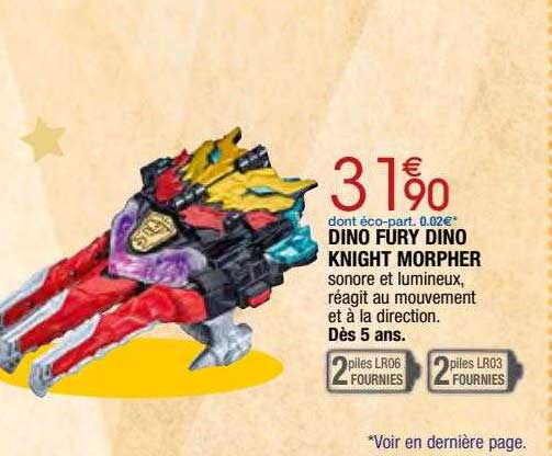 dino fury dino knight morpher