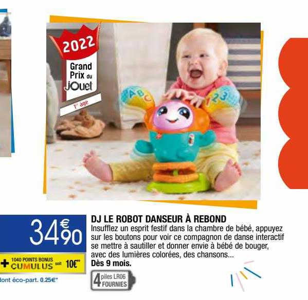 dj le robot danseur à rebond