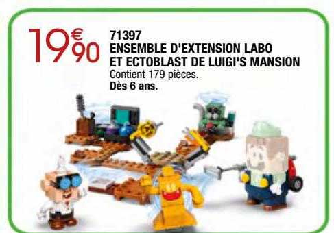 ensemble d'extension labo et ectoblast de luigi's mansion 71397