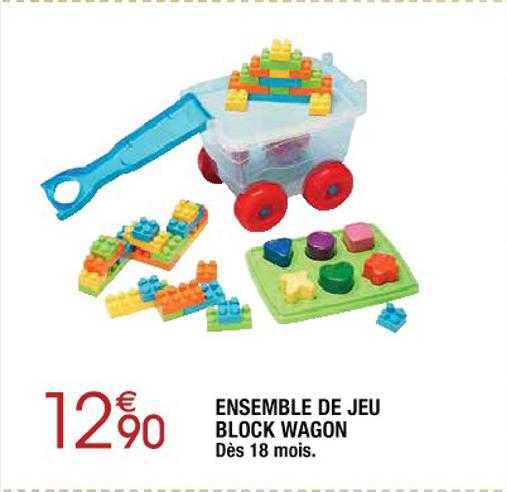 ensemble de jeu block wagon