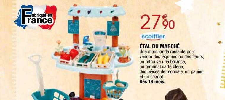 étal du marché ecoiffier