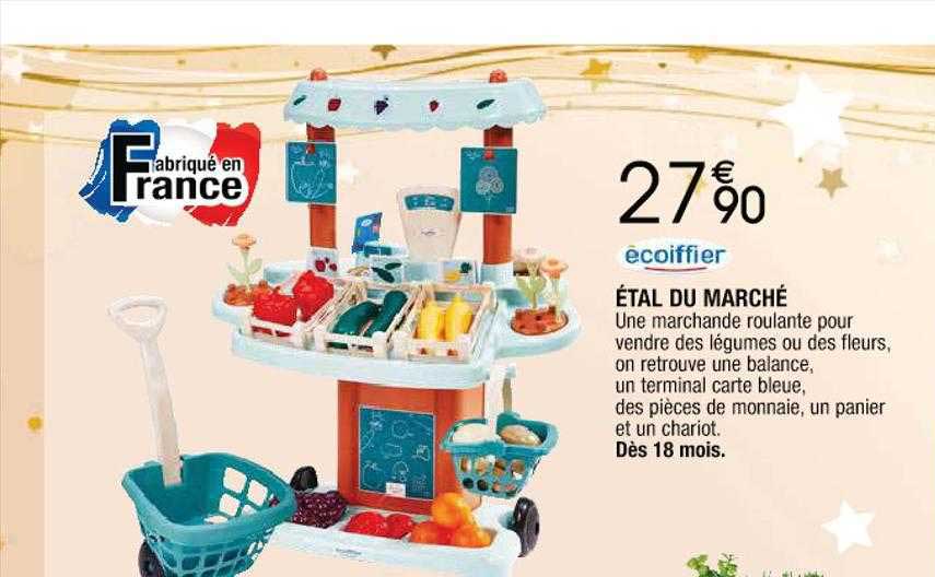 étal du marché écoiffier