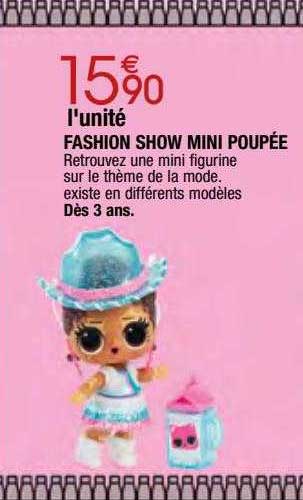 fashion show mini poupée