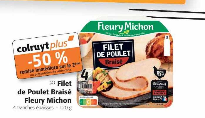Filet De Poulet Braisé Fleury Michon