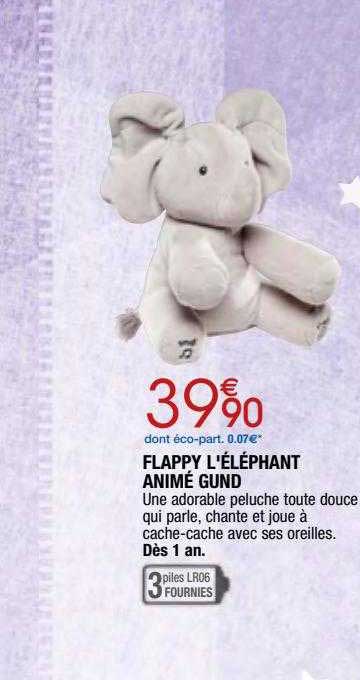 flappy l'éléphant animé gund