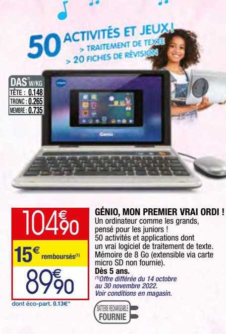 génio, mon premier vrai ordi!