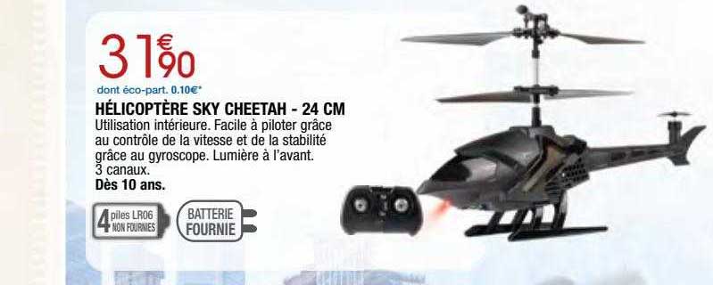hélicoptère sky cheetah - 24 cm