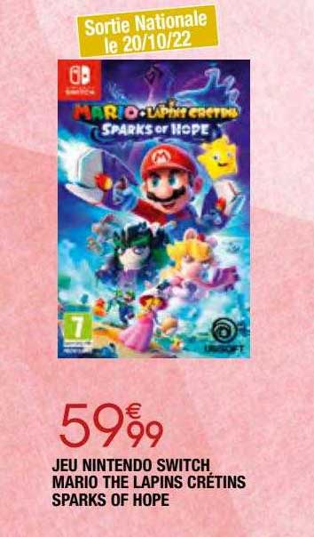 jeu nintendo switch mario the lapins crétins sparks of hope