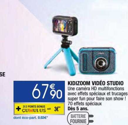kidizoom vidéo studio