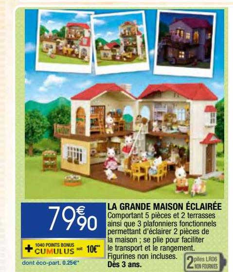 la grande maison éclairée