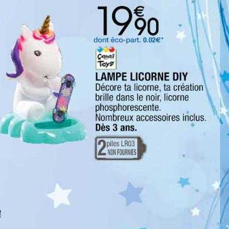 lampe licorne diy canal toys