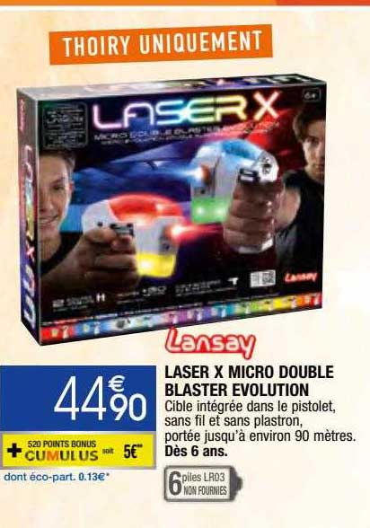 laser x micro double blaster évolution lansay