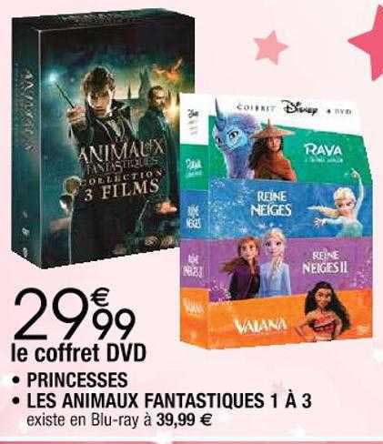 Le Coffret Dvd Princesses, Les Animaux Fantastiques 1 à 3