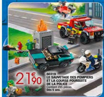 le sauvetage des pompiers et la course poursuite de la police 60319