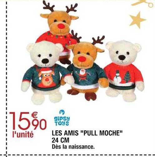 les amis "pull moche" 24 cm gipsy toys