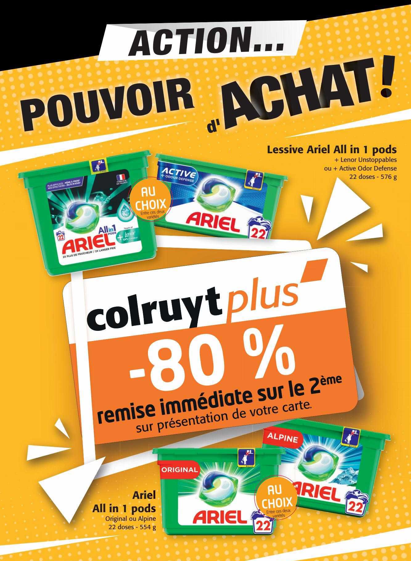 lessive ariel all in 1 pods, ariel all in 1 pods