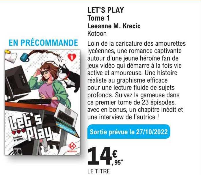 let's play tome 1 - meeanne m. krecic