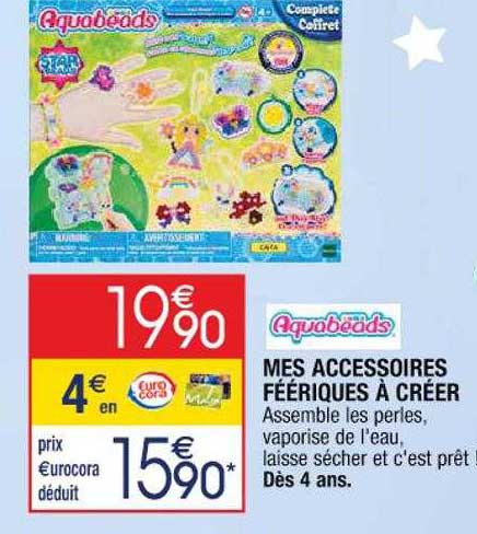 mes accessoires féériques à créer aquabeads