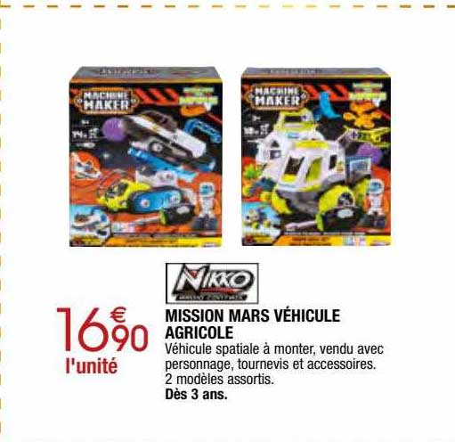 mission mars véhicule agricole nikko