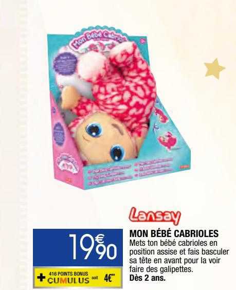 mon bébé cabrioles lansay
