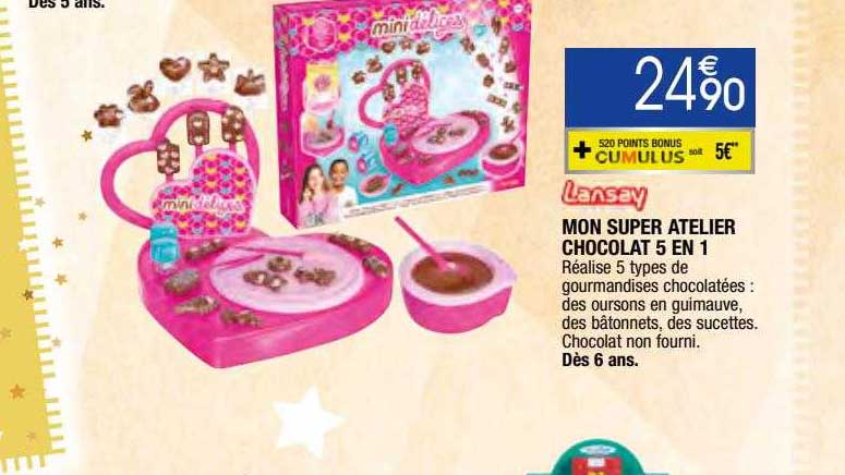 mon super atelier chocolat 5 en 1 lansay